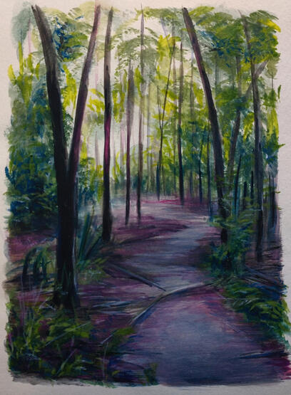 2024, gouache