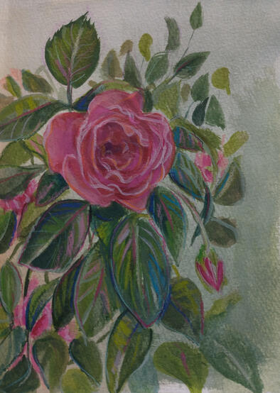 2024, gouache