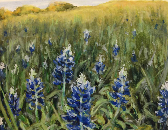 2023, gouache